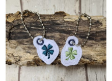 Stickdatei - ITH Anhänger Mini Kleeblatt